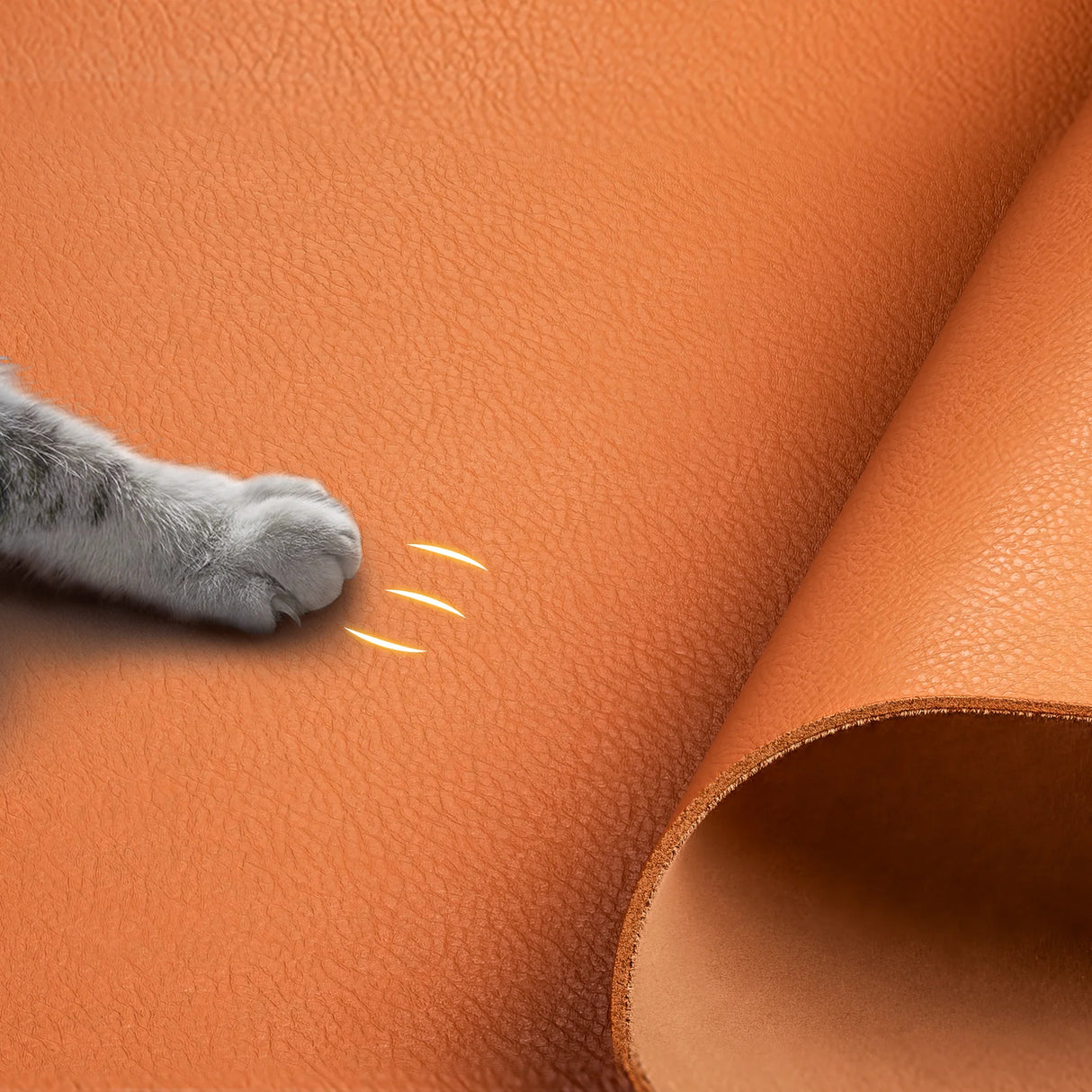 كرسي بذراعين فاخر من الجلد البني من سيهو L3D