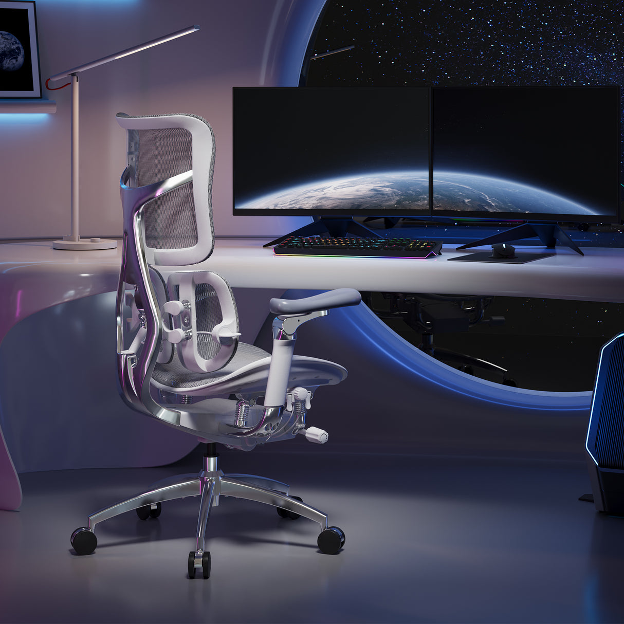 كرسي مكتب SIHOO S300 مزود بدعامة للفقرات القطنية لتخفيف آلام الظهر