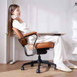 Sihoo L3D Luxurious Brown Leather Armchair