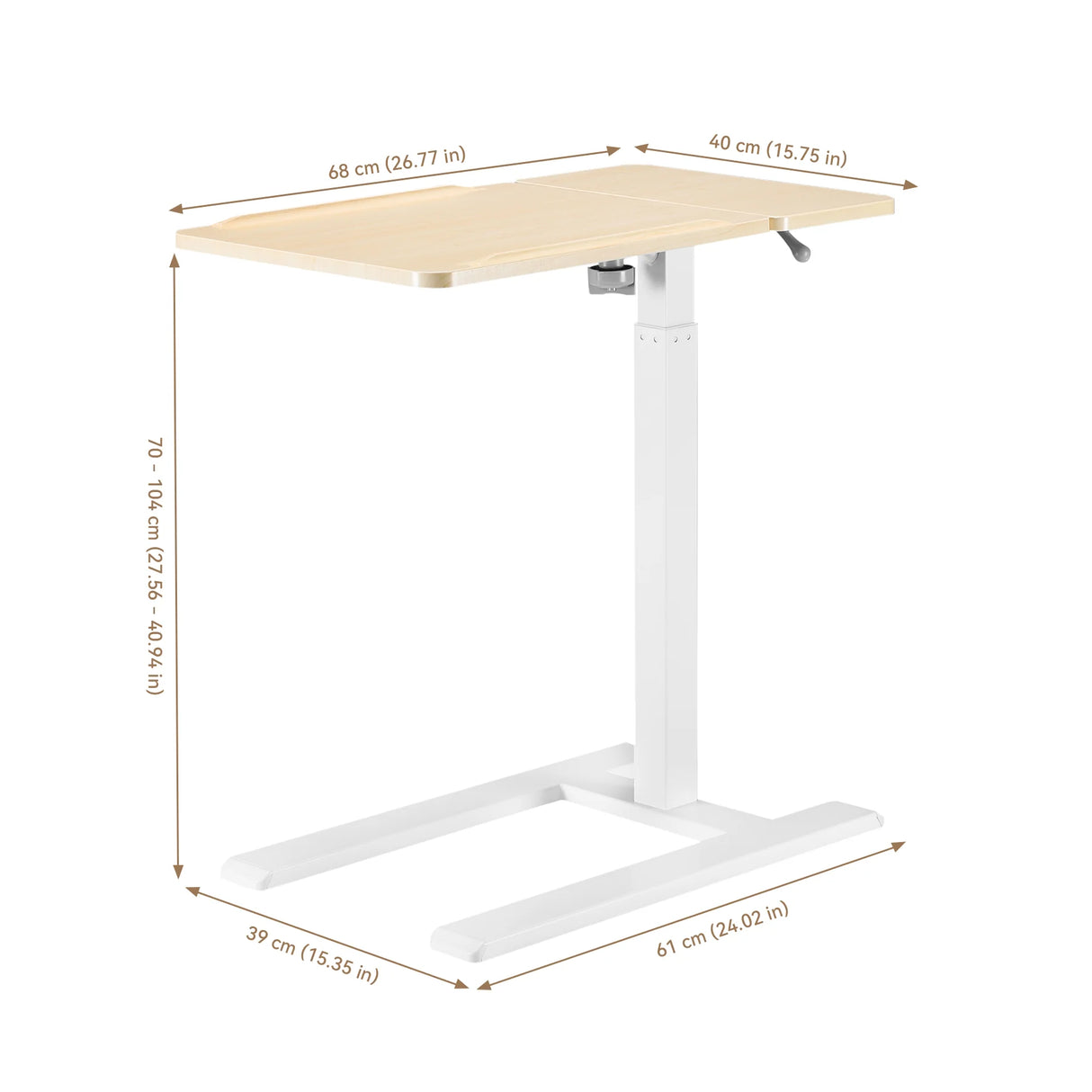 Sihoo D01 Height Adjustable Side Table Overbed Table