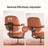 Sihoo L3D Luxurious Brown Leather Armchair