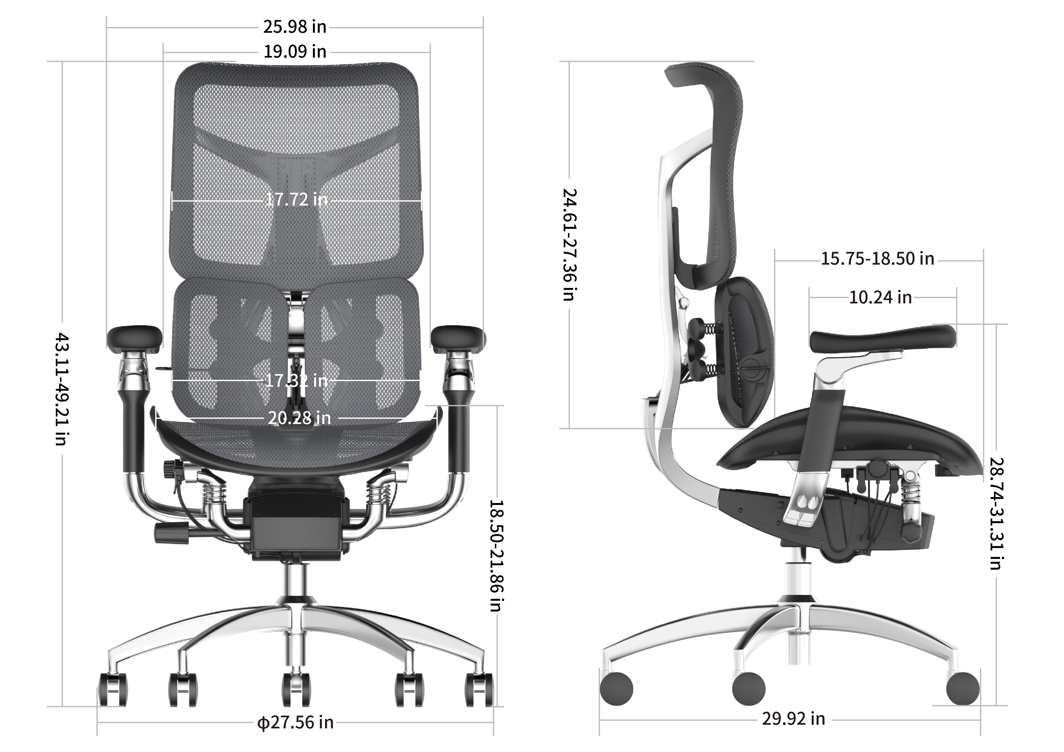 SIHOO S300 Office Chair with Lumbar Support for Back Pain Relief