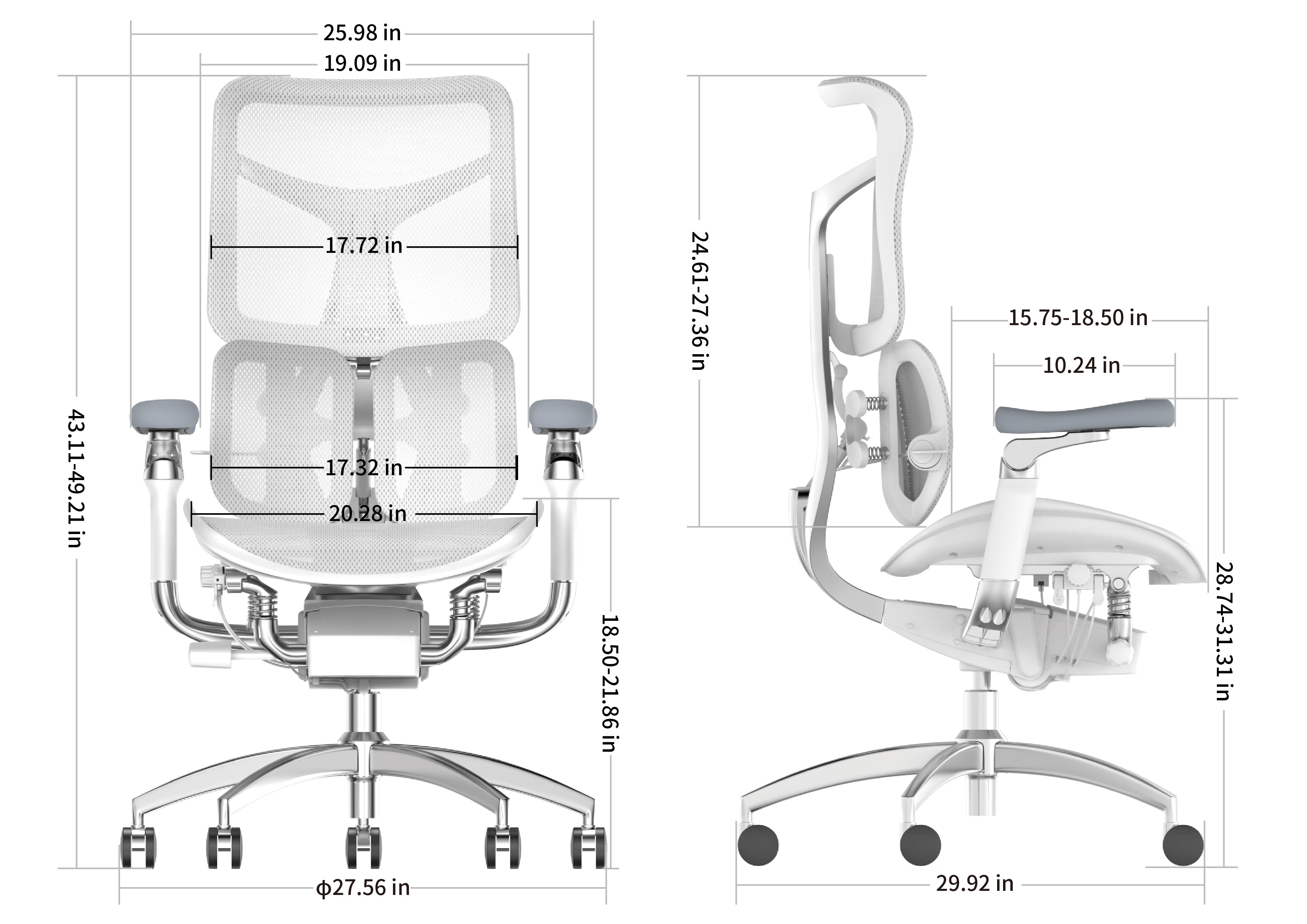 SIHOO S300 Office Chair with Lumbar Support for Back Pain Relief